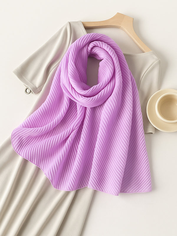 Cotton Pleat Hijabs - Lilac